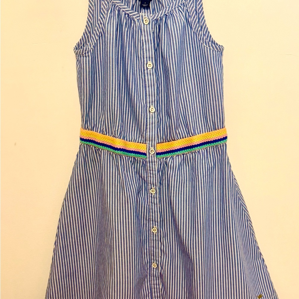 Tommy Hilfiger Blue Striped Dress Sz 7